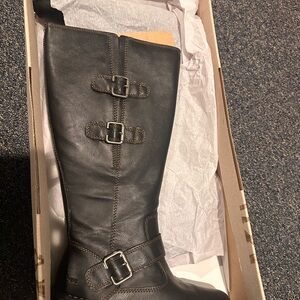 Women's Black Leather Boots